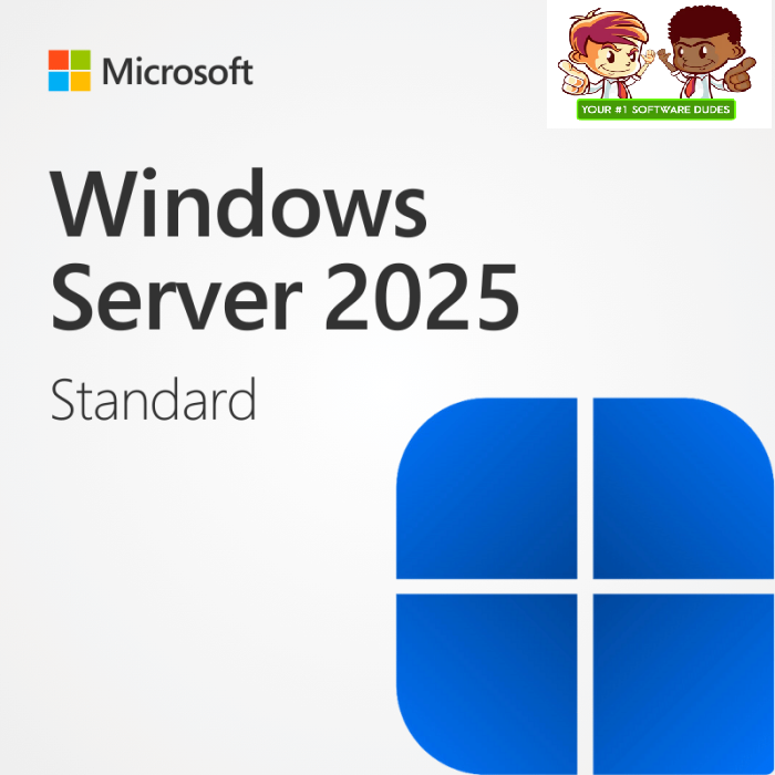 Microsoft Windows Server 2025 Standard 16 Core Retail Download + 5 RDS CAL's